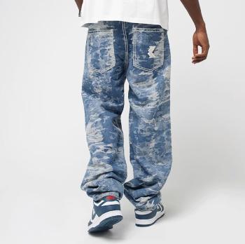Nohavice Karl Kani Og K Distress Camo Five Pocke&t Denim medium blue - W 34