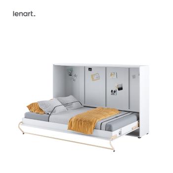 Dig-net nábytok Sklápacia posteľ Lenart CONCEPT PRO CP-05 biely lesk | 120 x 200 cm