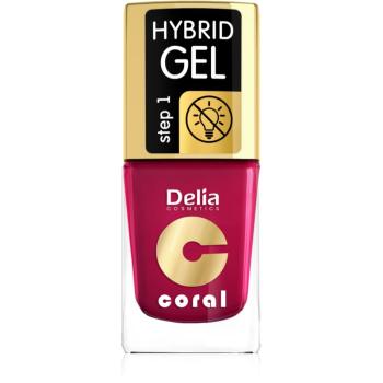 Delia Cosmetics Coral Nail Enamel Hybrid Gel gélový lak na nechty odtieň 06 11 ml