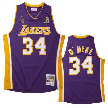 Jersey Mitchell & Ness Los Angeles Lakers #34 Shaquille O'Neal Finals Jersey purple - S