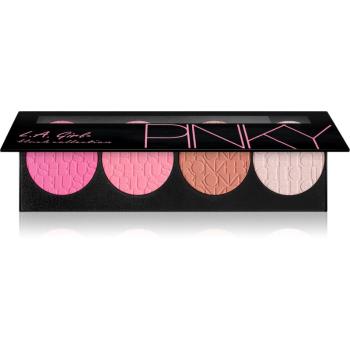 L.A. Girl Cosmetics Blush Collection rozjasňovač, bronzer a lícenka odtieň Pinky 22 g