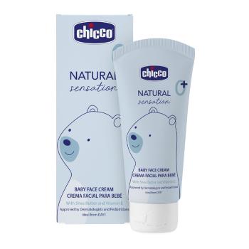 CHICCO Krém na detskú tvár Natural Sensation s bambuckým maslom a vitamínom E 50 ml