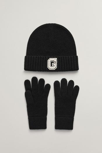 SAPKA ÉS KESZTŰ SZETT GANT G BEANIE & GLOVES GIFT SET BLACK