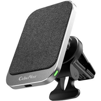 PowerCube CubeNest S1C1 bezdrôtová magnetická nabíjačka a držiak do auta s podporou prichytenia MagS (6974699970088)