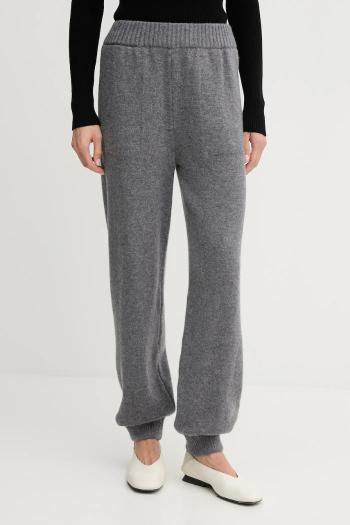 Vlnené tepláky MSGM šedá farba, melanžové, 3941MDP190.257785