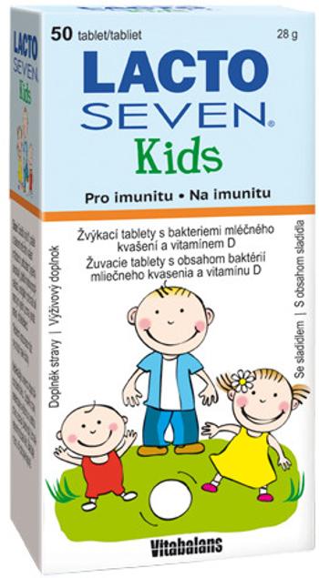 VITABALANS Lactoseven Kids žuvacie tabliety 50 ks