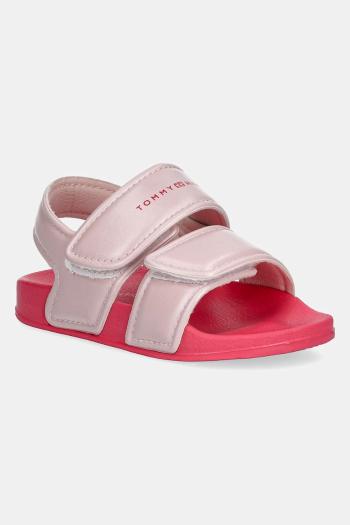 Detské sandále Tommy Hilfiger ružová farba, T1A2-33811