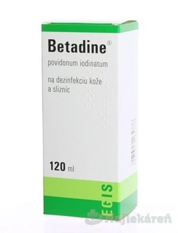 Betadine dezinfekčný roztok 100 mg/ml 120 ml