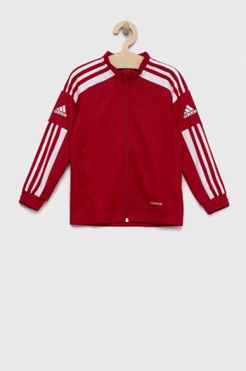 Detská mikina adidas Performance Sq21 Tr Jkt Y červená farba, s nášivkou