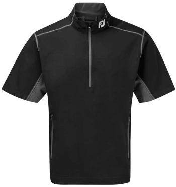 Footjoy Half Zip S/S Black Grey 2XL Dzseki