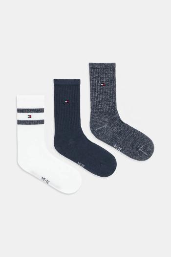 Ponožky Tommy Hilfiger 3-pak tmavomodrá farba, 701236330