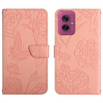 ART BLOSSOM Peňaženkový obal pre Motorola Moto G55 5G ružový