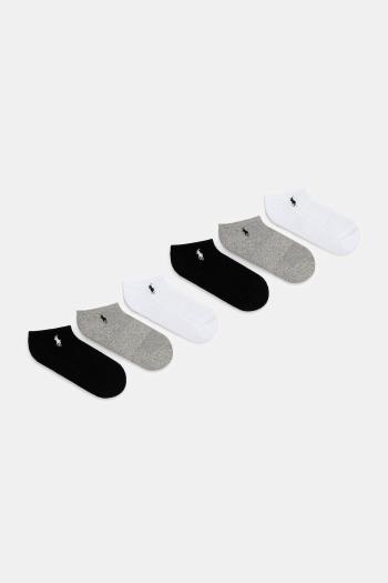 Ponožky Polo Ralph Lauren 6-pak šedá farba, 455950427