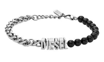 Diesel Moderný oceľový náramok s achátom DX1541040