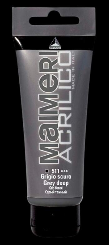 MAIMERI ACRILICO - Akrylové farby 511 - grey deep, 0,075 L