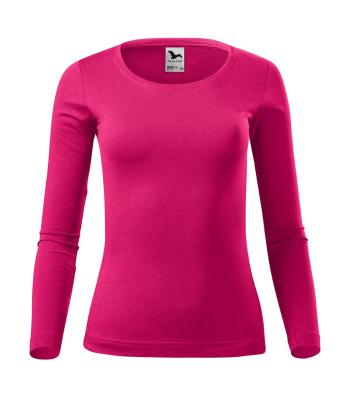 MALFINI Dámske tričko s dlhým rukávom Fit-T Long Sleeve - Malinová | S