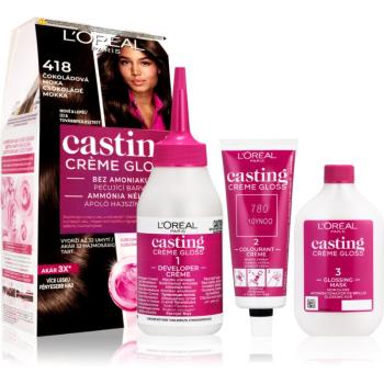 L’Oréal Paris Casting Creme Gloss farba na vlasy odtieň 418 Choco Mocha 1 ks