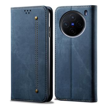 DENIM Peňaženkový kryt pre Vivo X200 5G modrý