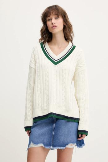 Sveter Superdry béžová farba, teplé, W6110668A-71D