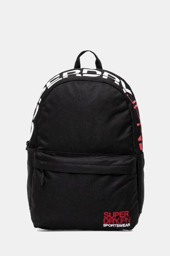 Ruksak Superdry dámsky, čierna farba, veľký, jednofarebný, W9110397A-02A