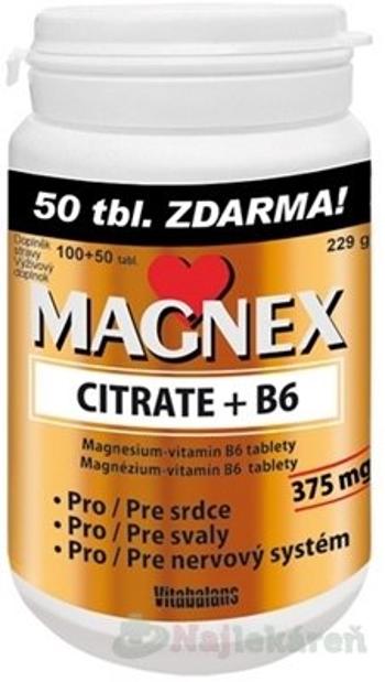 Vitabalans MAGNEX CITRATE + B6 100+50 tabliet