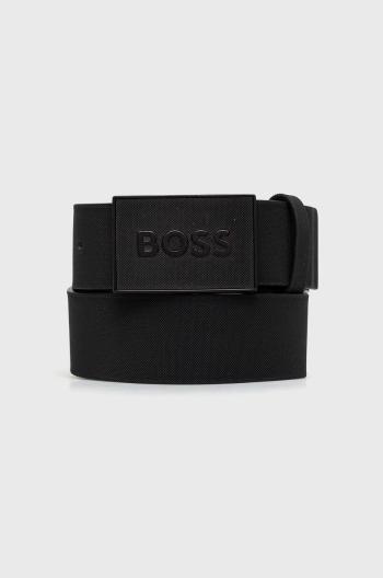 Kožený opasok BOSS pánsky,čierna farba,50471333