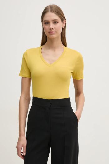 Bavlnené tričko United Colors of Benetton dámske, ružová farba, 3GA2E4230