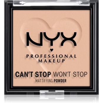 NYX Professional Makeup Can't Stop Won't Stop Mattifying Powder zmatňujúci púder odtieň 04 Meduim 6 g