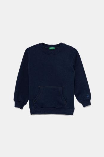 Detská mikina United Colors of Benetton tmavomodrá farba, s potlačou, 3EB5G10G0