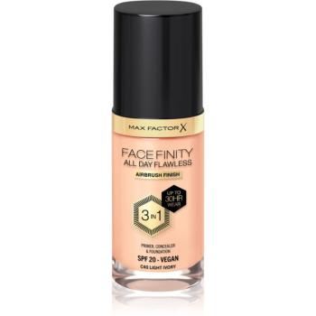 Max Factor Facefinity All Day Flawless dlhotrvajúci make-up SPF 20 odtieň 40 Light Ivory 30 ml