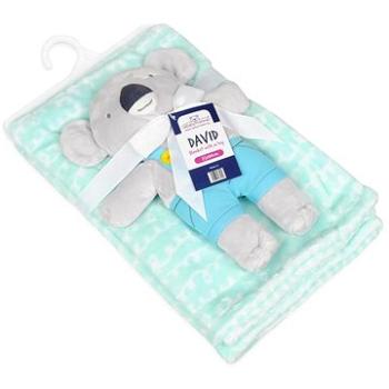 BABYMATEX Deka s hračkou Koala Mint 75 x 100 cm (5902675062299)