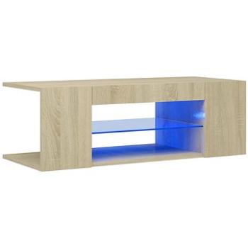 SHUMEE s osvetlením LED dub sonoma 90 × 39 × 30 cm (804241)