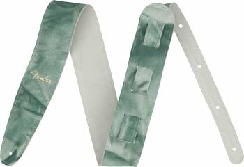 Fender Tie Dye Leather Strap Gitarový pás Green