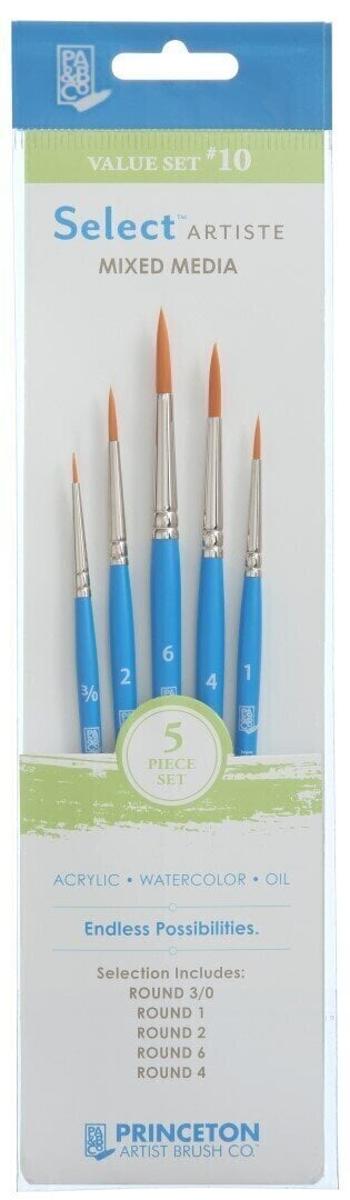 Princeton Brush Selectartiste Multi-Technique Sada okrúhlych štetcov 5 ks
