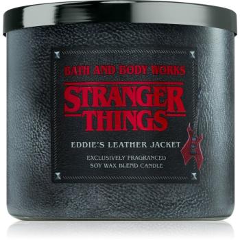 Bath & Body Works Stranger Things Eddie's Leather Jacket vonná sviečka 411 g