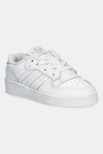 Detské kožené tenisky adidas Originals RIVALRY LOW biela farba, IF5246
