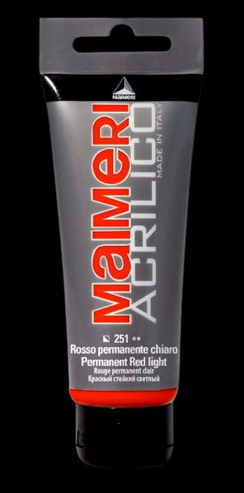MAIMERI ACRILICO - Akrylové farby 251 - permanent red light, 0,075 L