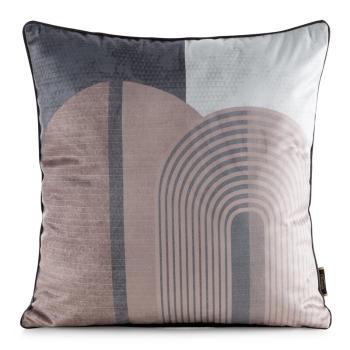 ArtFir Obliečka na vankúš VELVET 163 | béžová/hnedá 45 x 45 cm