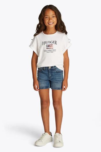 Detské rifľové krátke nohavice Tommy Hilfiger jednofarebné, KG0KG08592