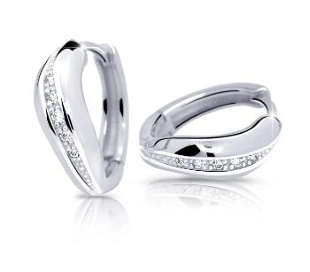 Cutie Jewellery Módne náušnice z bieleho zlata Z6479-2132-80-10-X-2