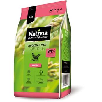 Nativia Puppy – Chicken & Rice 3 kg (8595045402480)