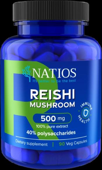 NATIOS Reishi Mushroom 500 mg 90 kapsúl