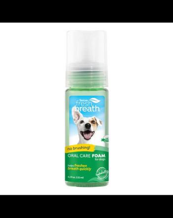 TROPICLEAN Fresh Breath Mint Oral Care Foam Dog 133ml spuma pentru igiena orala a cainilor