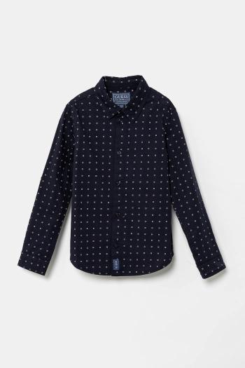 Detská košeľa Guess tmavomodrá farba, L5RH04 WE5W0