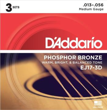 D'Addario EJ17-3D Struny pre akustickú gitaru