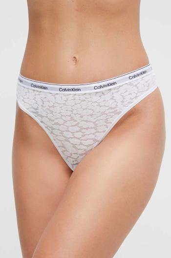 Tangá Calvin Klein Underwear biela farba