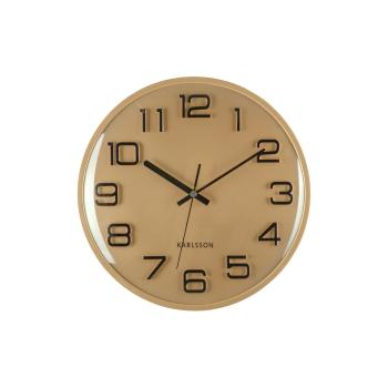 Karlsson 6022GD dizajnové nástenné hodiny zlaté,priemer 30 cm