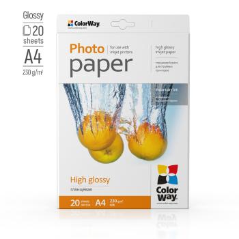 COLORWAY FOTOPAPIER CW VYSOKO LESKLY 230G/M2,20KS,A4 (PG230020A4)