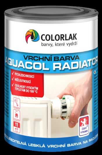 COLORLAK AQUACOL RADIÁTOR V2077 - Farba na radiátor biela 0,6 L