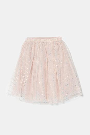 Dievčenská sukňa Guess ružová farba, midi, áčkový strih, J5RD01 KCLO0